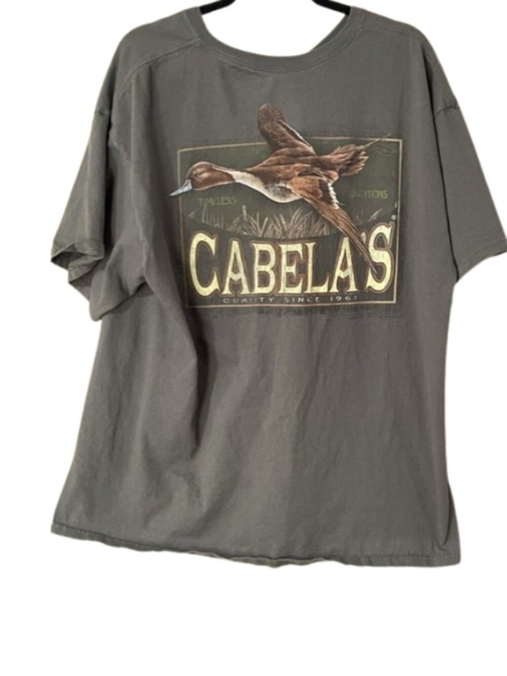 MEN'S CABELAS DUCK GRAPHIC TSHIRT SZ 2X